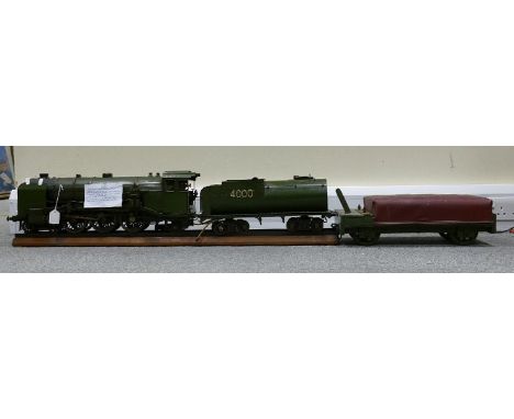 2.5" gauge live steam train locomotive FAYETTE: Copper fire tube boiler with super heat elements, designed by L.B.S.C. of the