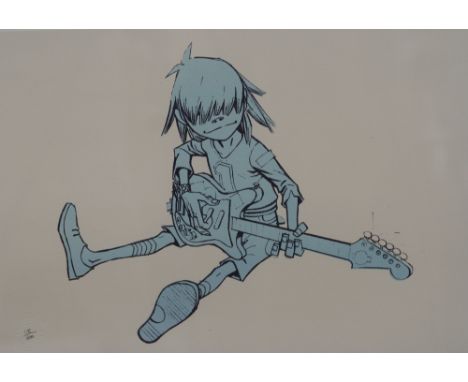 Jamie Hewlett, limited edition print 'Noodle' 118/600 unsigned, back stamp bottom left corner 'Pictures On Wallsdotcom', 35cm