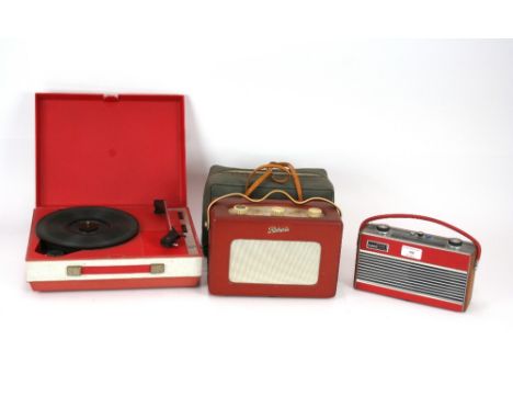 A Roberts Rambler radio; another Roberts radio with carrying case and a Fidelity record player - sold as collector's item 