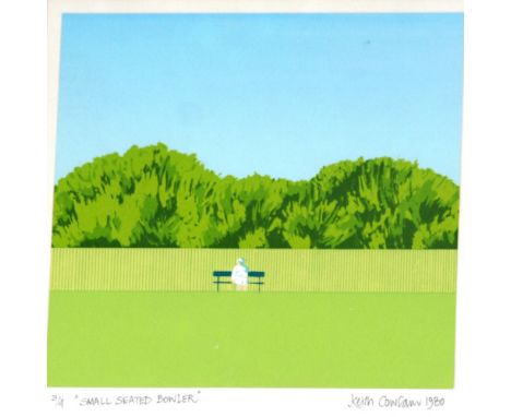 Keith Cowlam, limited edition print 'Small Seated Bowler', pencil signed and dated 1980, titled and numbered 3/4, 27.5cm x 27
