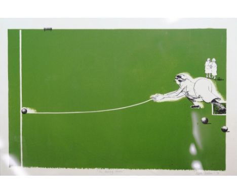 Keith Cowlam, limited edition print 'The Bowling Green', pencil signed and dated '79, titled and numbered 1/10, 51cm x 63cm