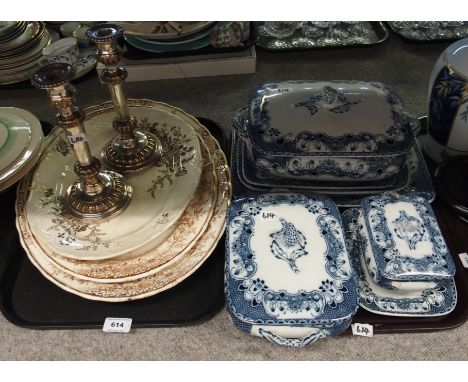 Gaterhall &amp; Co Doric pattern dinnerwares, Beswick cheetah (def) and assorted other ceramics etc Condition Report: Availab