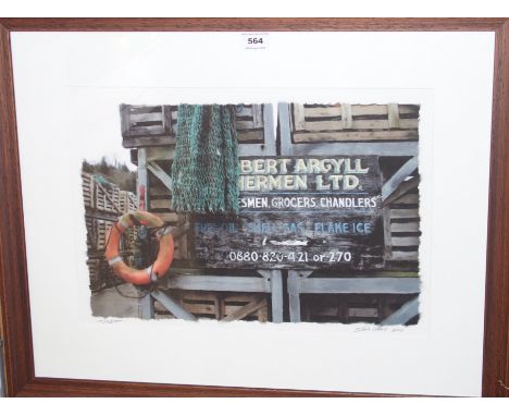 IAN GRAY Tarbert, signed, print, dated, 2005, 30 x 44cm Condition Report: Available upon request