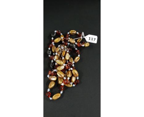 GOOD QUALITY VINTAGE FOIL BACK MOONSTONE BEADS ETC