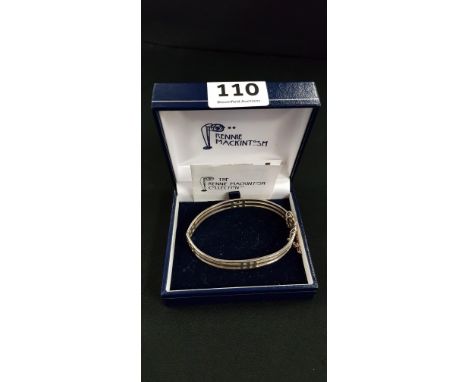 SILVER RENNIE MACKINTOSH BANGLE