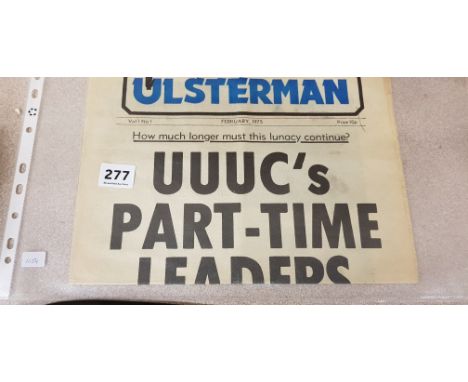 VINTAGE 'ULSTERMAN' NEWSPAPER