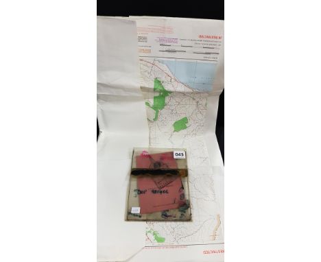 UDR/RUC OPERATIONS MAP WITH POINTER AND MANUAL - QUITE RARE - CENTERED AROUND CRASSMAGLEN