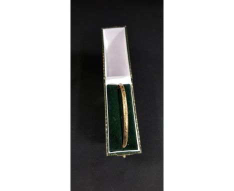 ANTIQUE ROLLED GOLD BANGLE