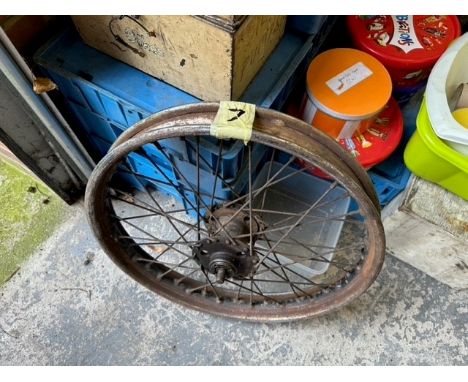 A 20" vintage bead rim wheel 