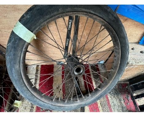 A 23" vintage bead rim wheel 