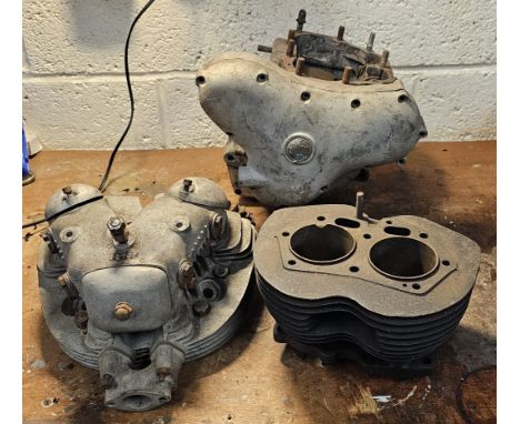 A Norton model 18 engine, no.100901/18, incomplete 