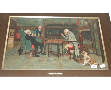 A coloured print, Mated, after Cecil Aldin