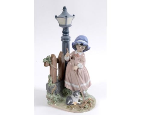A Lladro figure, Fall Clean-Up, 5286, 33.5 cm high, boxed  See illustration