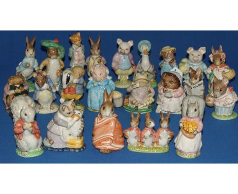 A Beswick Beatrix Potter figure, Tom Kitten & Butterfly, BP-3c, and 21 others, including Tabitha Twitchett and Miss Moppet, B