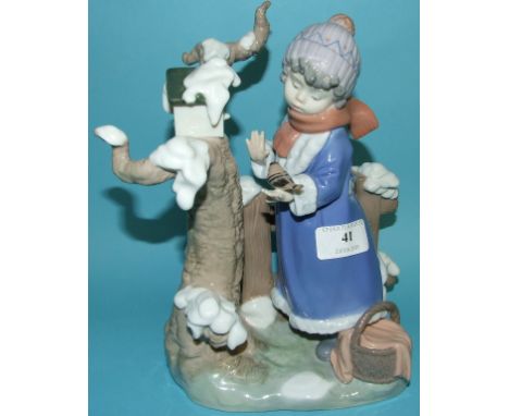 A Lladro figure, Winter Frost, 5287, 25 cm high, boxed