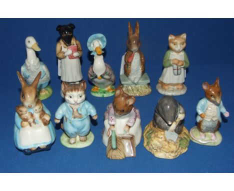 Ten Beswick Beatrix Potter figures, including Ginger and Pickles, all BP-3b (two chipped) (10) Condition report Report by NG
