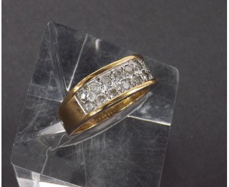 (132857-4-A) 9ct tablet dress ring, 5.5gm, ring size Q/R *not diamonds