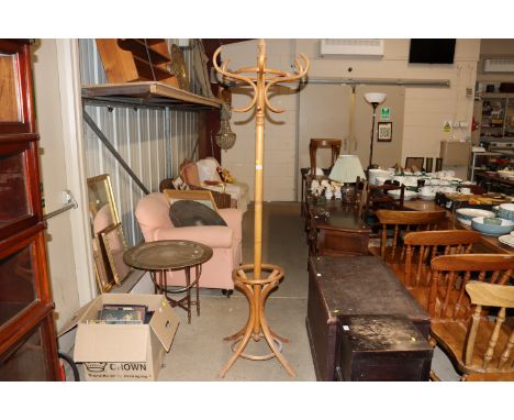 A bentwood type hat and coat stand AF