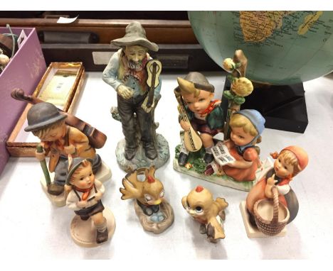 A COLLECTION OF CONTINENTAL FIGURES TO INCLUDE HUMMEL 