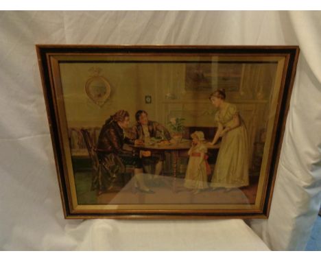 A DENDY SADLER VINTAGE PEARS PRINT FRAMED 