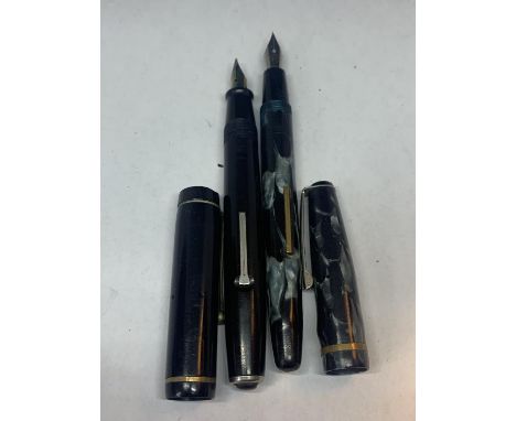 TWO VINTAGE FOUNTAIN PENS 
