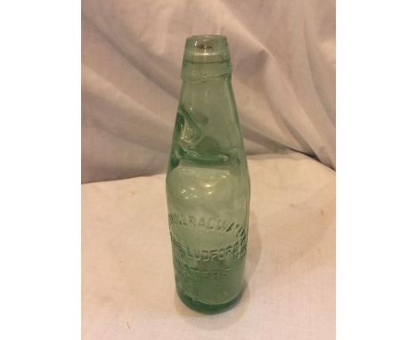 A CREWE MINERAL WATER VINTAGE BOTTLE COMPLETE WITH STOPPER 