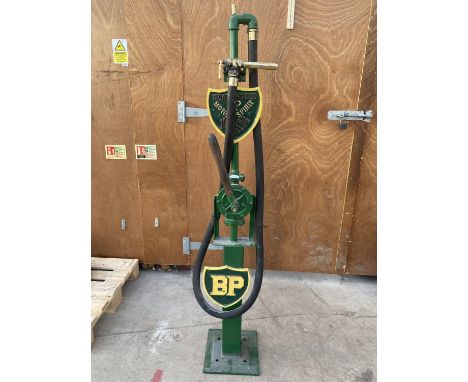 A BP PETROL PUMP WITH BRASS NOZEL 
