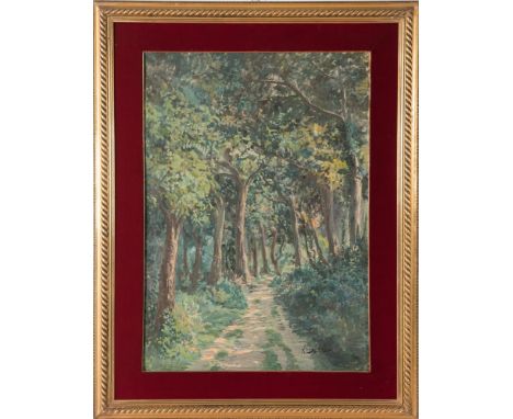 Tempera on canvas, signed bottom right R. del Greco, H cm 68x48