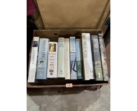A box of art books
