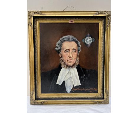 20th CENTURY SCHOOL A portrait of James Sidney Douglas Calder Horry. Oil on canvas 24' x 20'