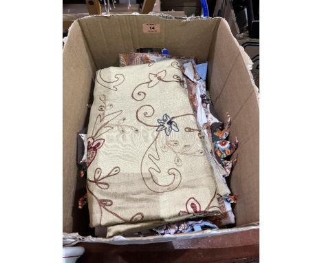 A box of textiles