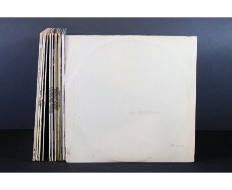 Vinyl - 14 The Beatles original UK LPs to include White Album (top opener, mono, 0189645, 4 photos, poster, black inners), Sg