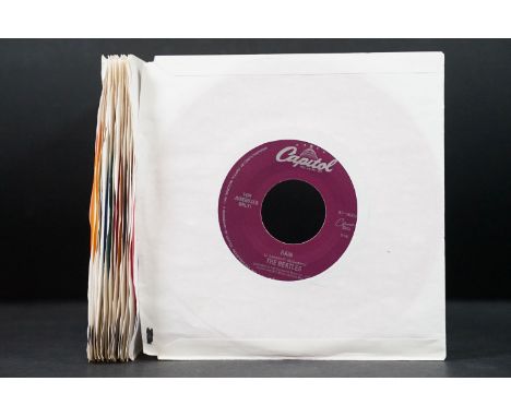 Vinyl - 14 The Beatles US 1996 jukebox pressing 7” on coloured vinyl, Capitol Records - S7-18889 - S7-18902. Condition EX+ ov