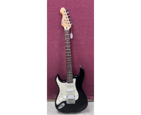 Guitar - Cruiser by Crafter strat style left handed electric guitar in black finish