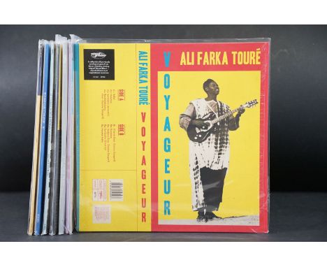 Vinyl - African - 8 Ali Farka Touré and Vieux Farka Touré LP’s to include: Voyageur (World Circuit – WCV097), Ali Farka Toure
