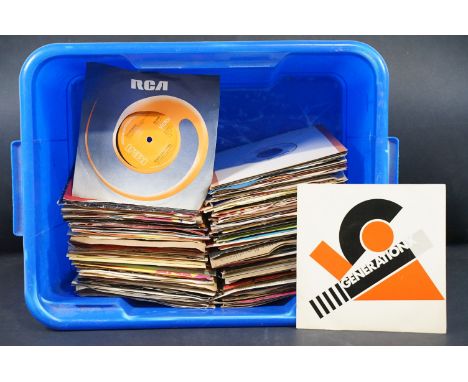 Vinyl - Over 150 Rock &amp; Pop 7" singles featuring foreign pressings to include David Bowie, Generation X, Small Faces, Fle
