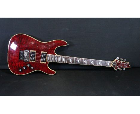 Guitar - Schecter Diamond Series Omen Extreme FR electric guitar with hard case 