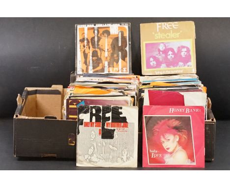 Vinyl - Over 250 Rock &amp; Pop 7" singles to include Queen, David Bowie, The Kinks, The Beatles, Rolling Stones, Madness, Bl