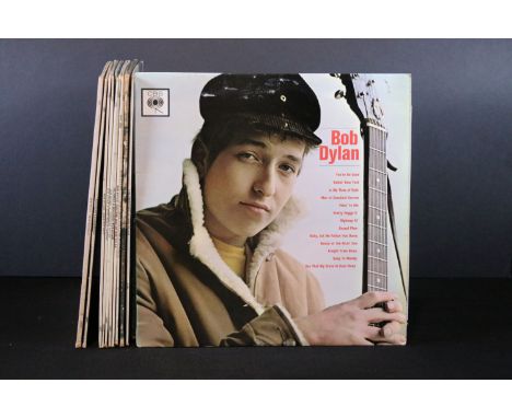 Vinyl - 11 Bob Dylan UK pressing LPs to include self titled, The Freewheelin', Blonde On Blonde, The Times They Are A Changin