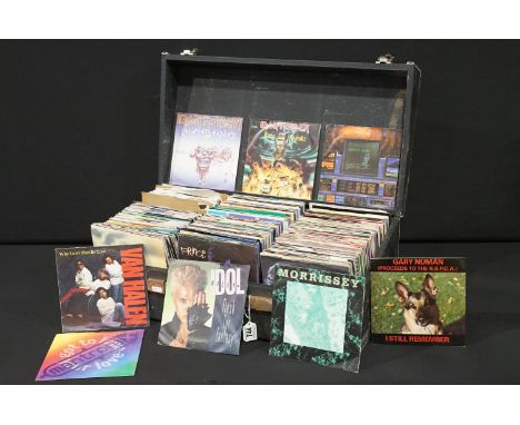 Vinyl - Over 300 Rock &amp; Pop 7" singles to include New Order, Madness, Morrisey, Iron Maiden, Van Halen, Metallica, Kiss, 