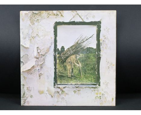 Vinyl - Led Zeppelin IV LP on Atlantic Records 2401012. Original UK plum labels and incorrect Misty Mountain Top, A//3 / B//3