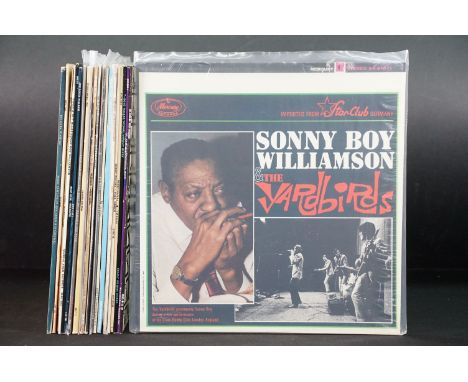 Vinyl - 21 Blues LPs to include Sonny Boy Williamson x 3 (inc With The Yardbirds), Dr John x 2, T-Bone Walker, Muddy Waters x