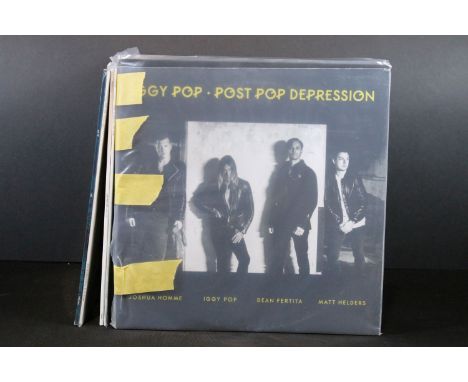 Vinyl - 5 Iggy Pop LP’s to include: Post Pop Depression (Caroline Records – CAROL011LPX, EU 2016 limited edition), The Stooge