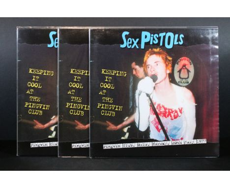 Vinyl - 3 copies of Sex Pistols limited edition coloured vinyl LP: Keeping It Cool At The Pingvin Club, A Limited Amount – SP