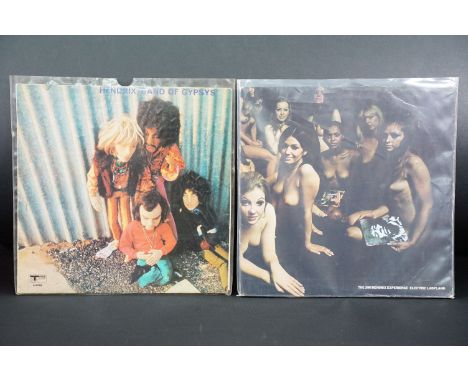 Vinyl - 2 Jimi Hendrix LPs to include Electric Ladyland (blue text, no 2 Record Set on labels) Vg/Vg-, Band Of Gypsys (puppet