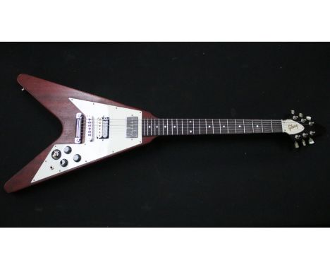 Guitar - 2008 Gibson Flying V electric guitar in faded cherry finish with Gibson gig bag