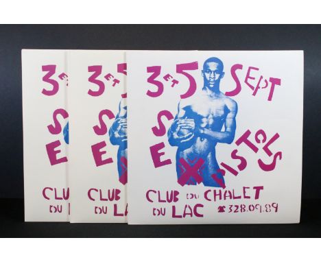 Vinyl - 3 copies of the Sex Pistols limited edition coloured vinyl LP: Club Du Chalet Du Lac, UK 2017 (A Limited Amount – SP-