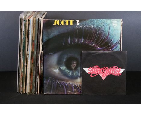 Vinyl - 25 Rock &amp; Pop LPs and 6 7" singles to include Scott Walker x 2, Fleetwood Mac, The Who x 2, Queen x 2, Eagles, Bo
