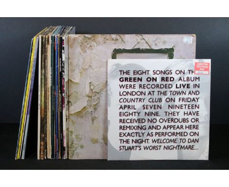 Vinyl - 19 Rock &amp; Pop LPs, 2 12" and 1 10" to include Led Zeppelin x 2, Rolling Stones x 3 (inc Dutch red vinyl), Hawkwin