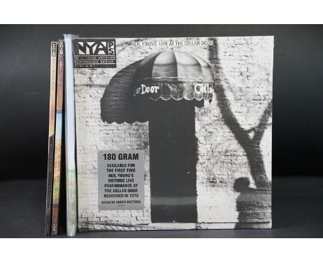 Vinyl - 4 Neil Young 2000’s onwards released albums to include: Live At The Cellar Door (Reprise Records – 535854-1, US 2013 